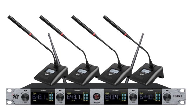SLV A440 UHF WIRELESS DESK MIC SET