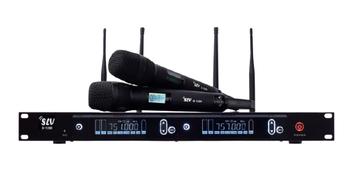 S1200 Quad Band 2 Wireless Microphone Set